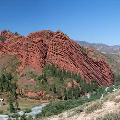 View of the 'Seven Bulls, Kyrgyz Republic