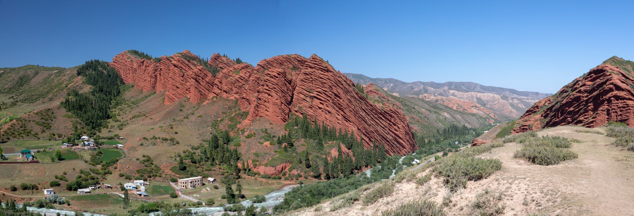 View of the 'Seven Bulls, Kyrgyz Republic
