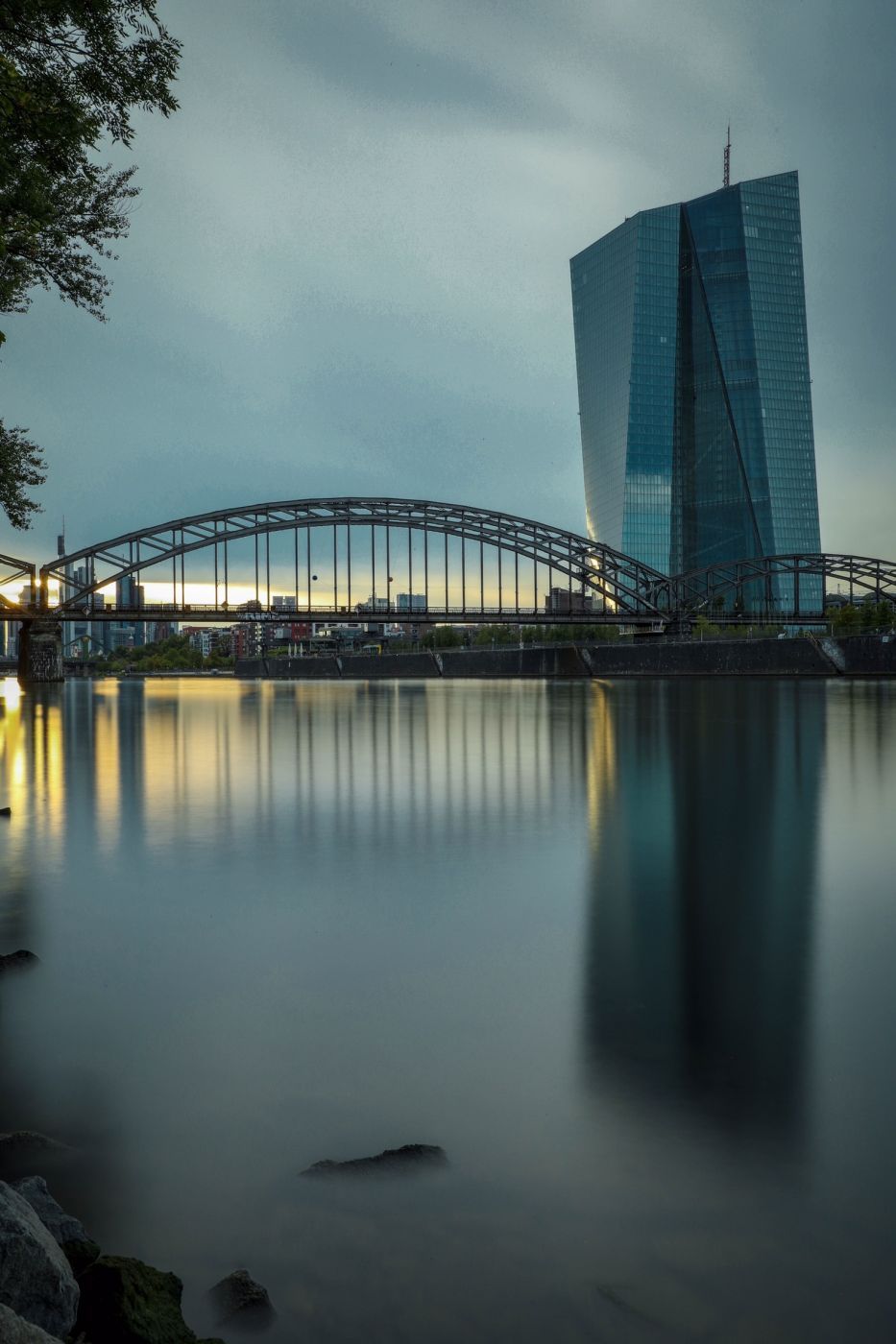 Osthafenbrücke, Frankfurt am Main, Germany