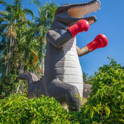 Boxing Crocodile Statue Humpty Doo Northen Territory, Australia