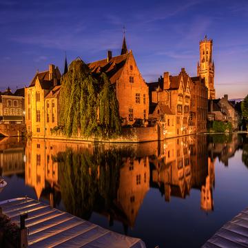 Typical view of Bruges, Belgium