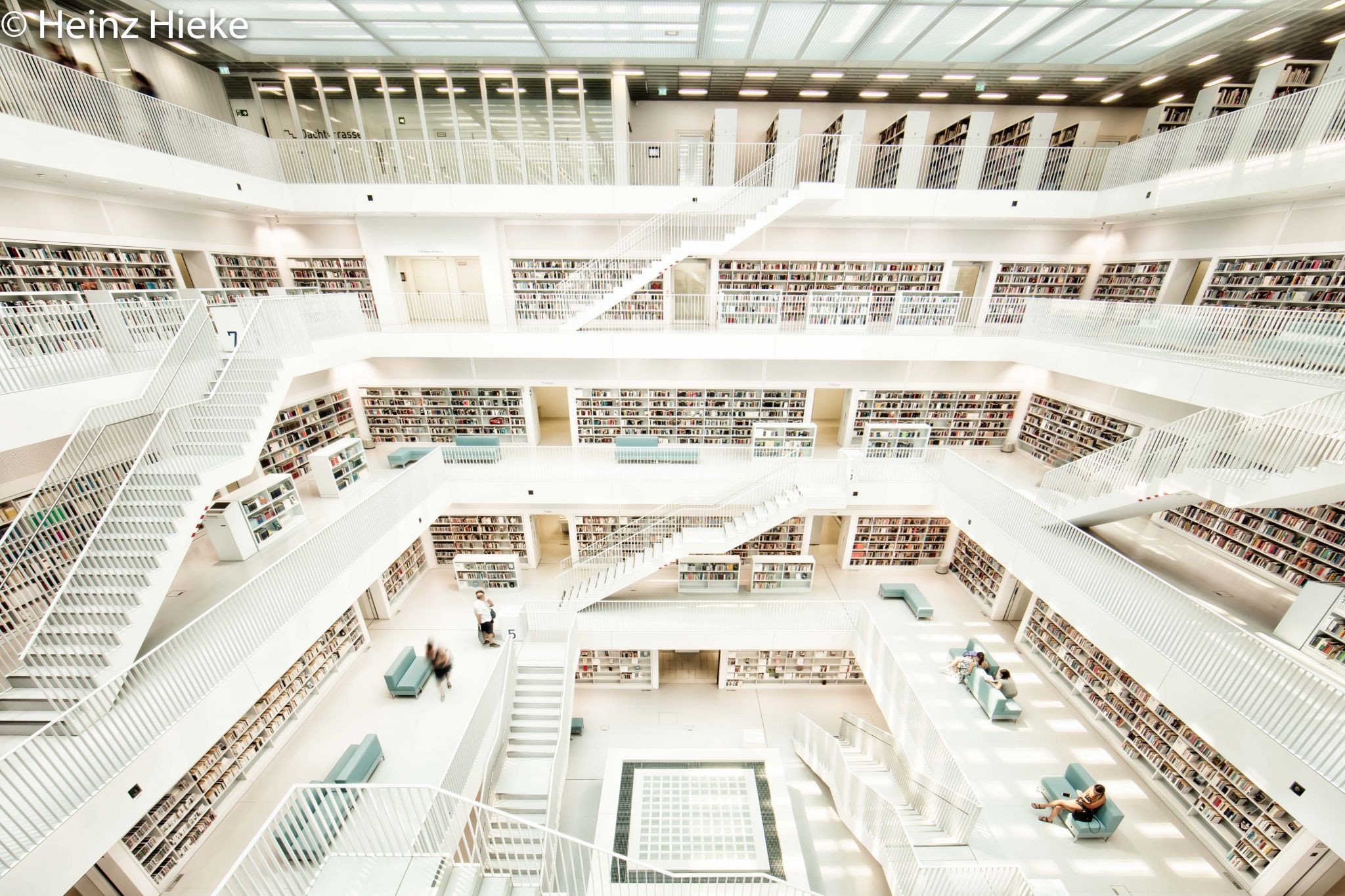 Inside City Library, Stuttgart, Germany