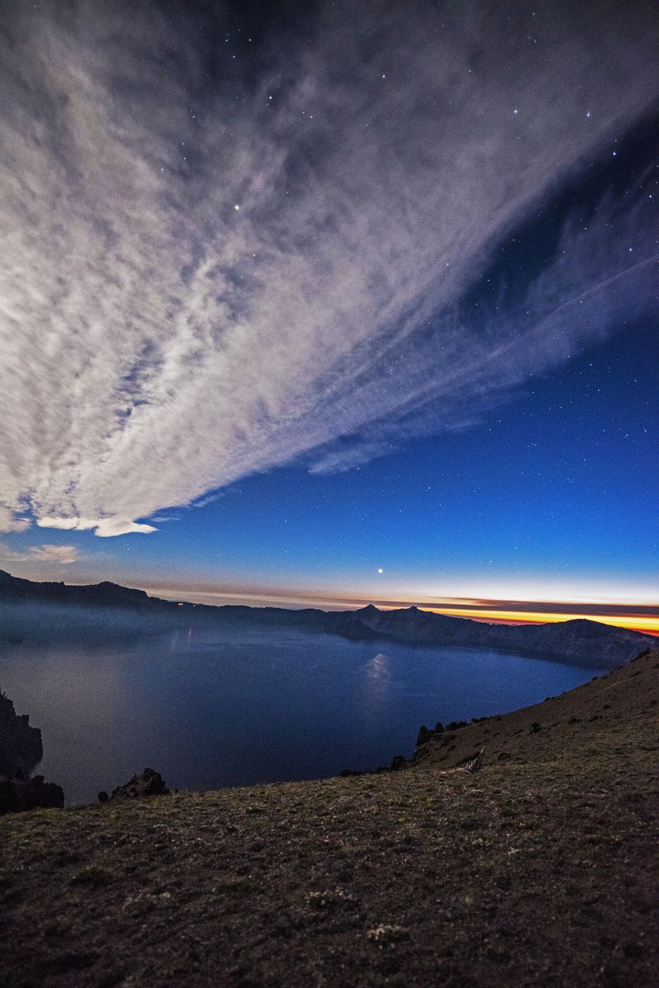 East side view points of Crater Lake, USA