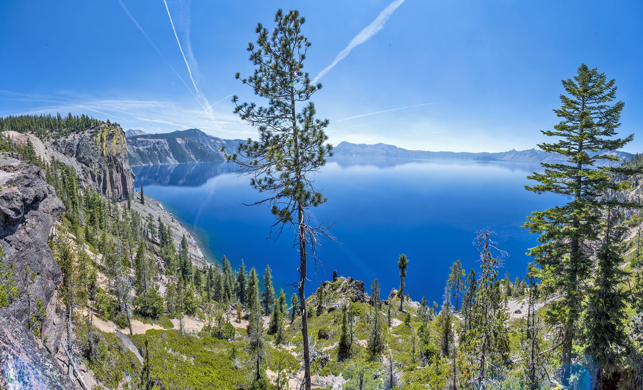 East side view points of Crater Lake, USA