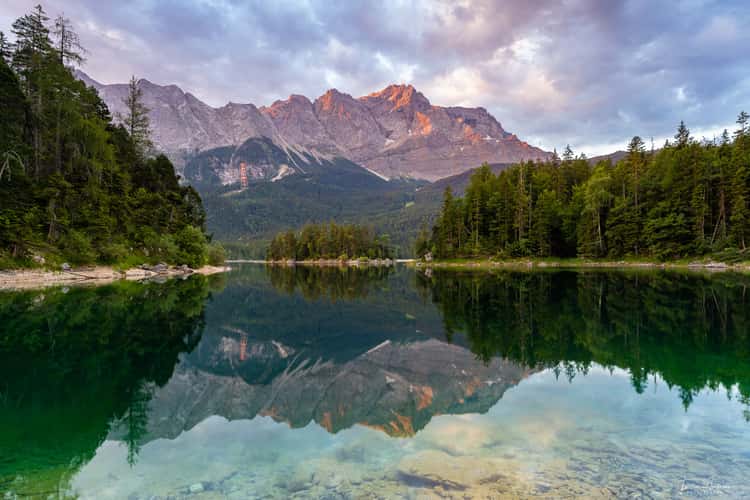 Eibsee mit der Zugspitze