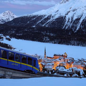 Finicular Chantarella-St.Moritz, Switzerland
