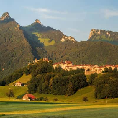 Gruyères from Route du Paquier, Switzerland