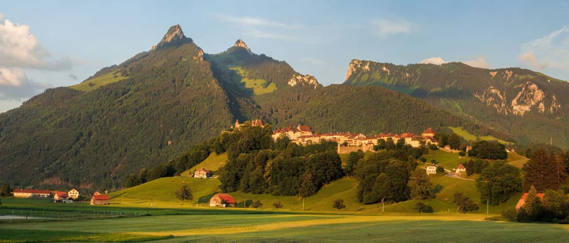 Gruyères from Route du Paquier