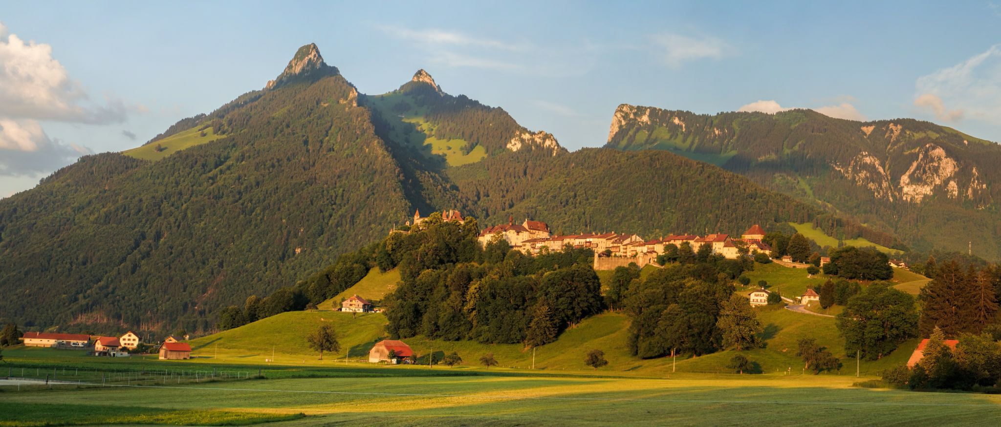Gruyères from Route du Paquier, Switzerland
