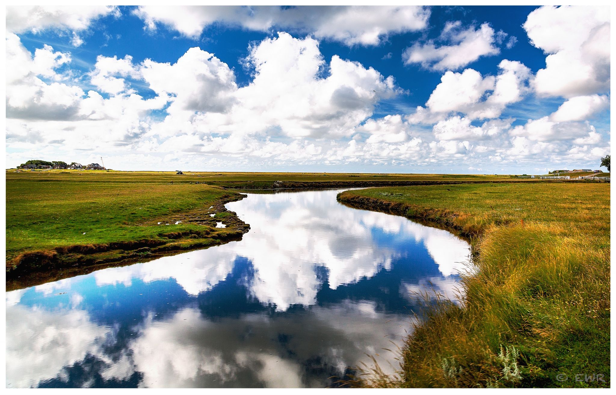 Hallig Hooge Kirchenwarft, Germany