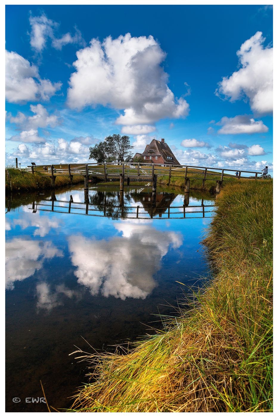 Hallig Hooge Kirchenwarft, Germany