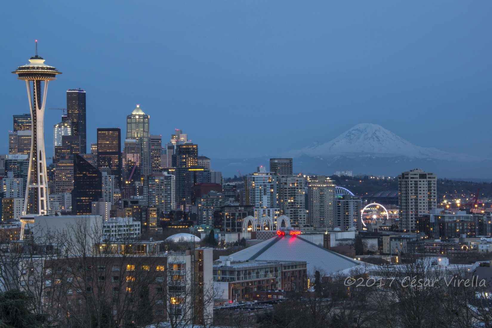 Space Needle from Kerry Park, Seattle, USA