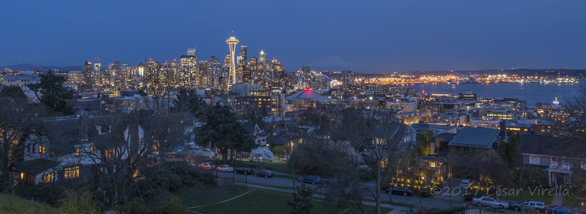 Space Needle from Kerry Park, Seattle, USA