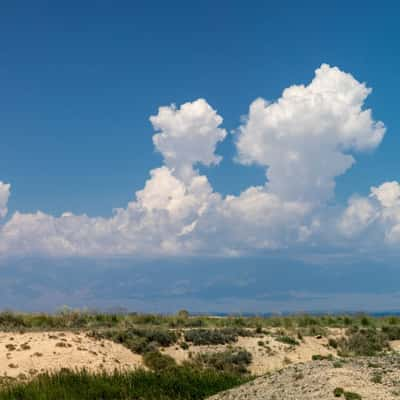 Landschaft am Issyk Kul-See, Kyrgyz Republic