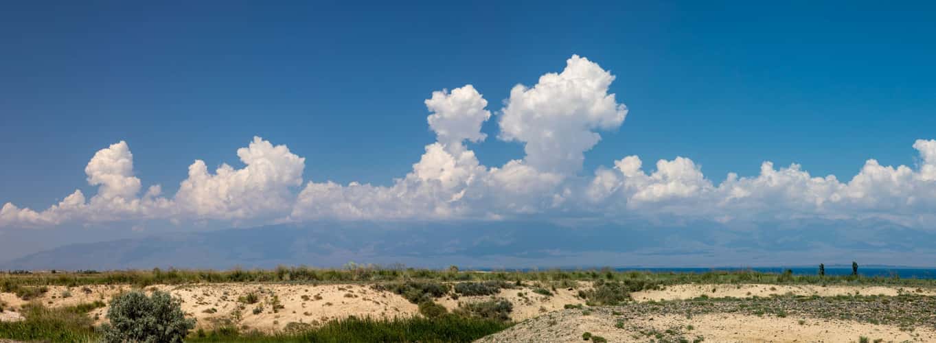 Landschaft am Issyk Kul-See