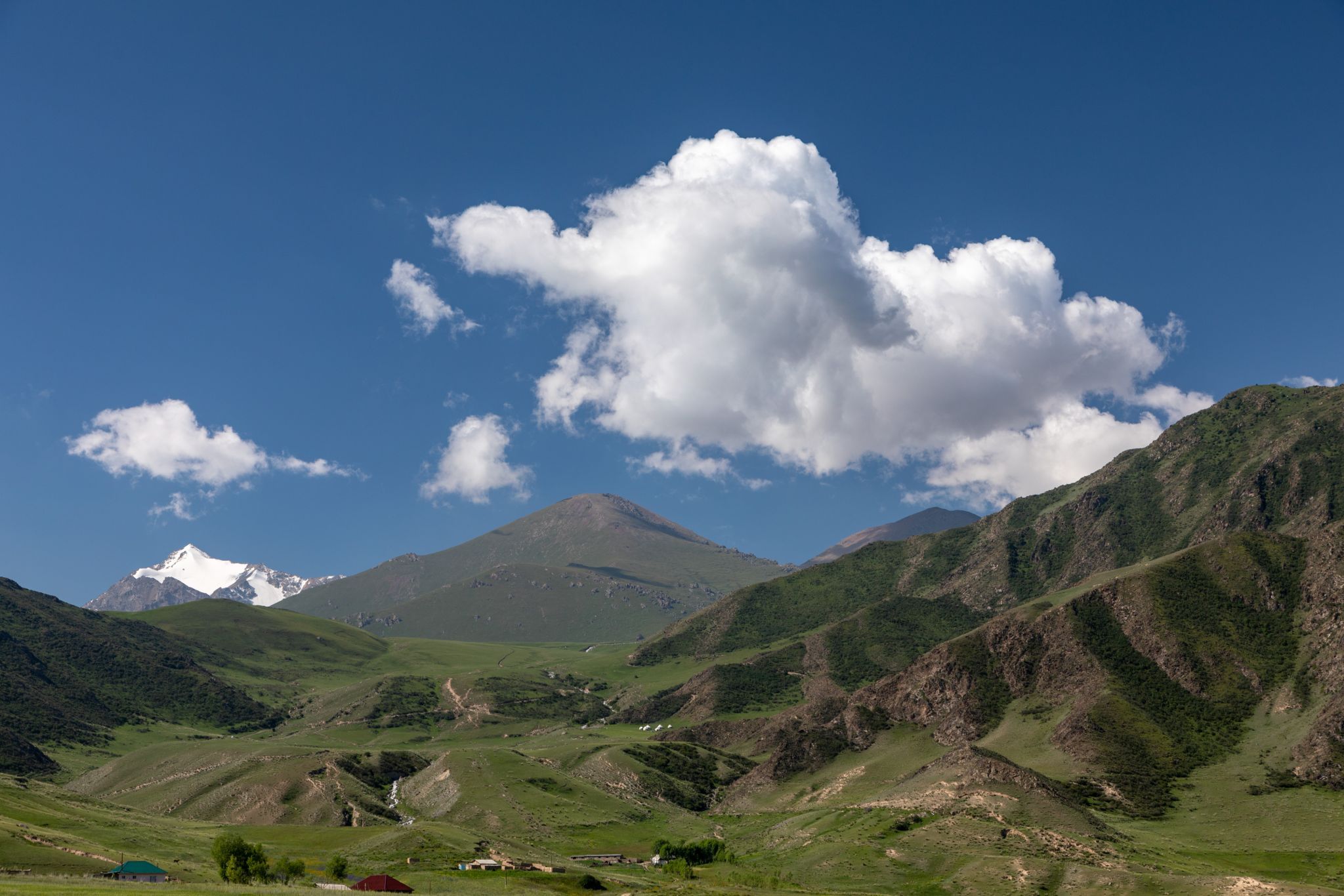 Landschaft bei Temir Kanat, Kyrgyz Republic