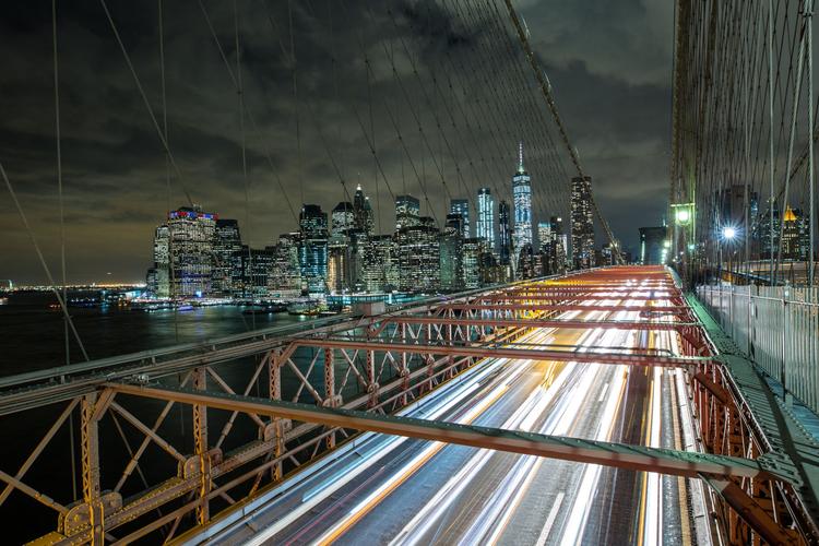 Manhattan View from Brooklyn Bridge