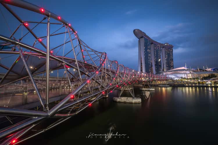 Marina Bay Sands at the blue hour, Singapore