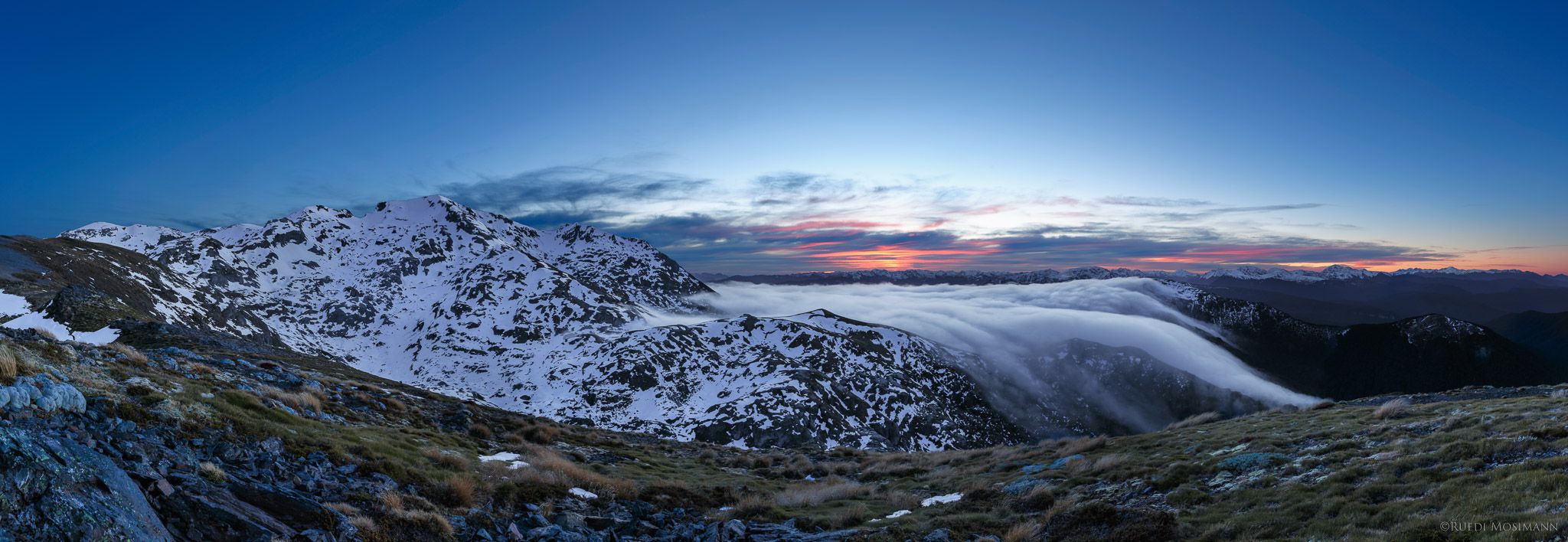 Mt.Arthur Track viewpoint, New Zealand