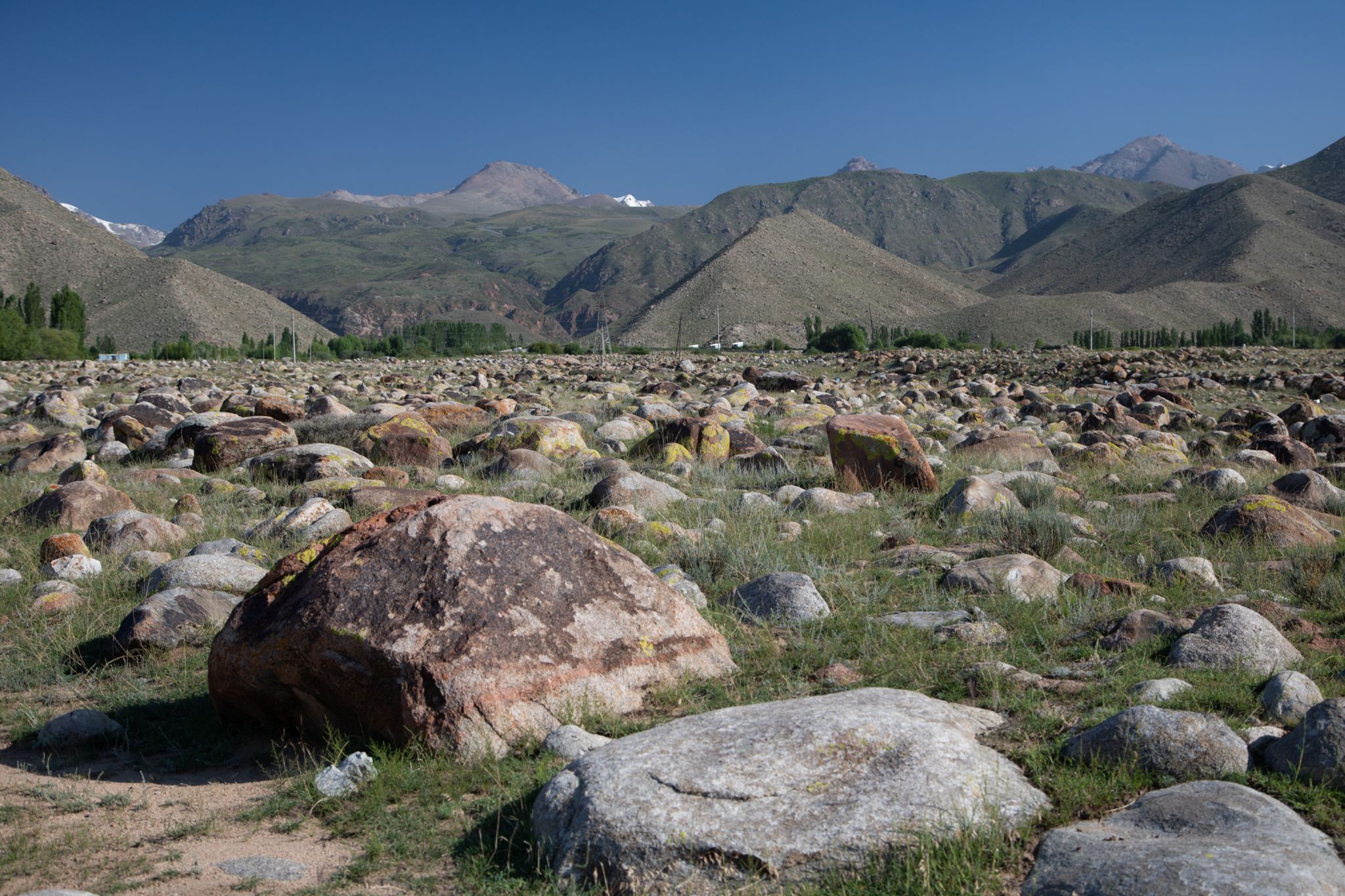Petroglyphen in der Nähe von Tscholpon Ata, Kyrgyz Republic