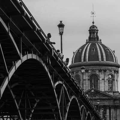 Pont des arts and institut de France, France