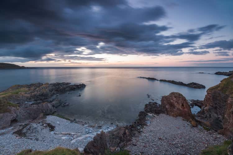 Ruins of fisherman's house at Sandend Bay