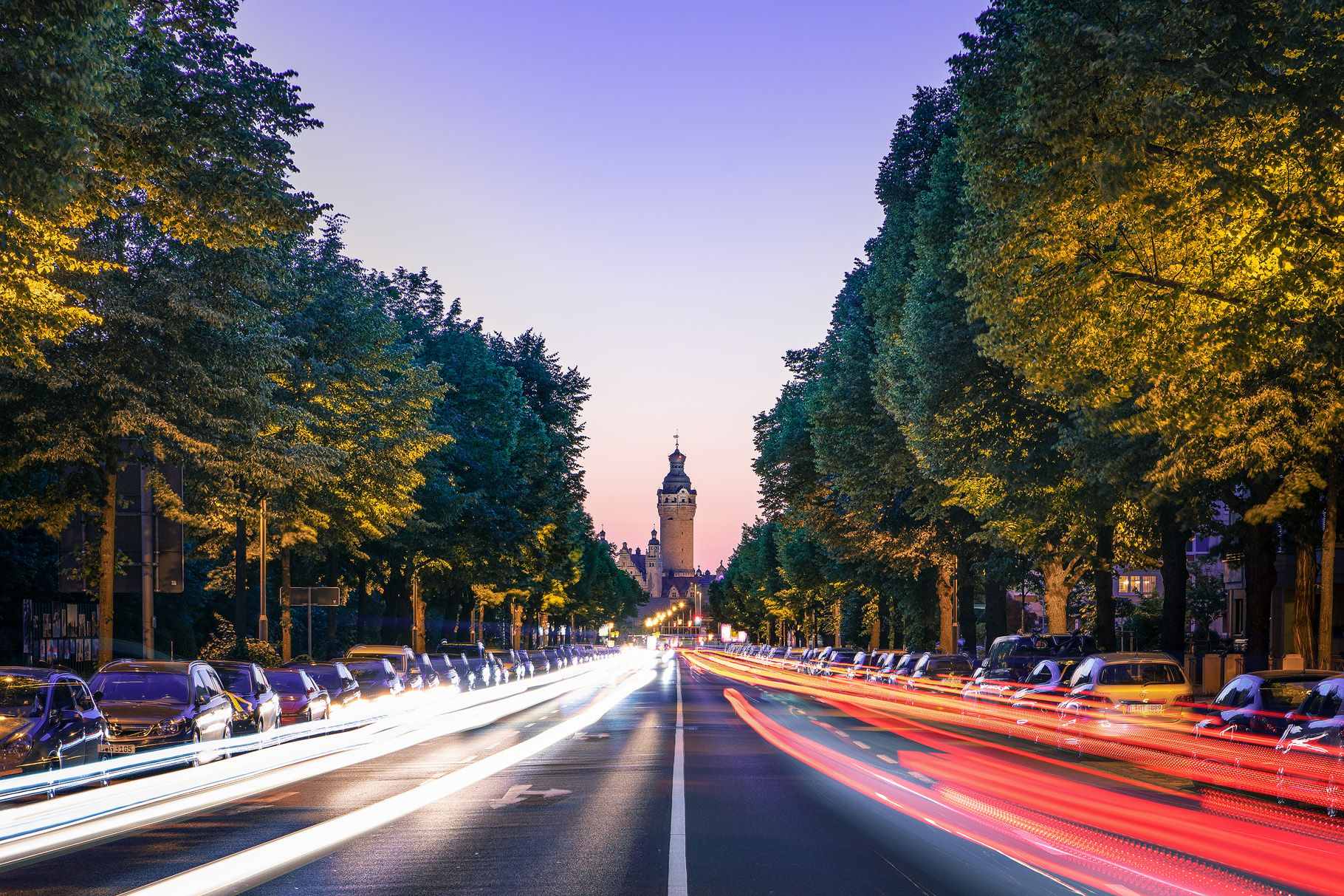 Rush Hour on Straße des 18. Oktober, Germany