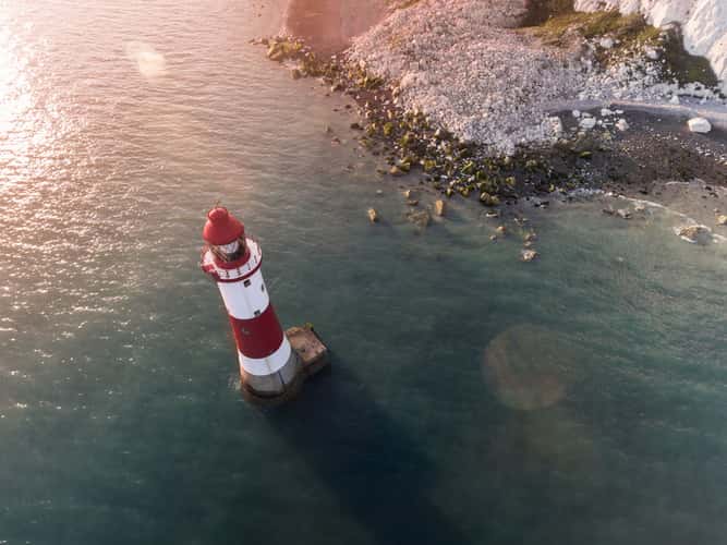Beachy Head Lighthouse from above