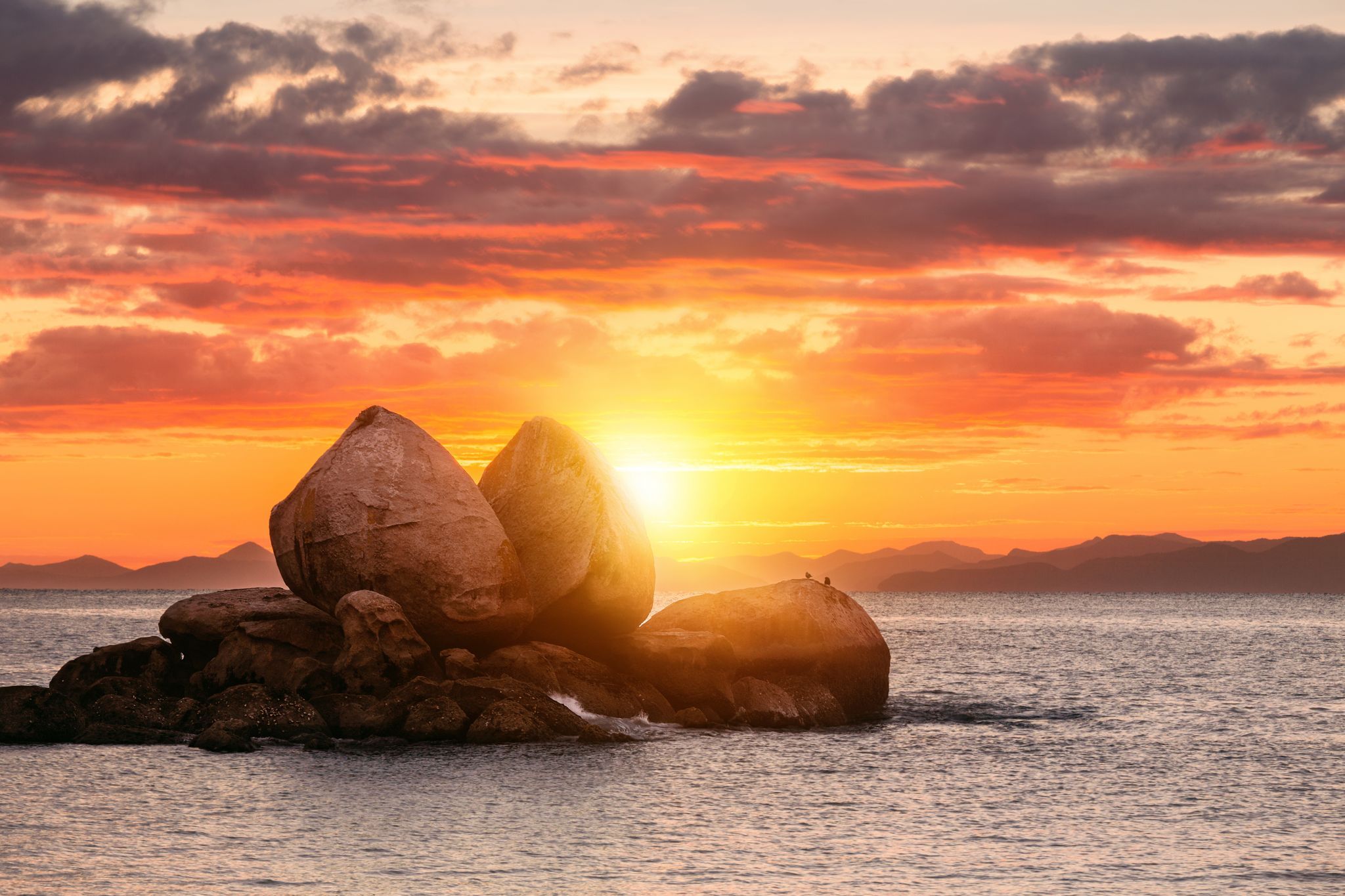 Split Apple Rock, New Zealand