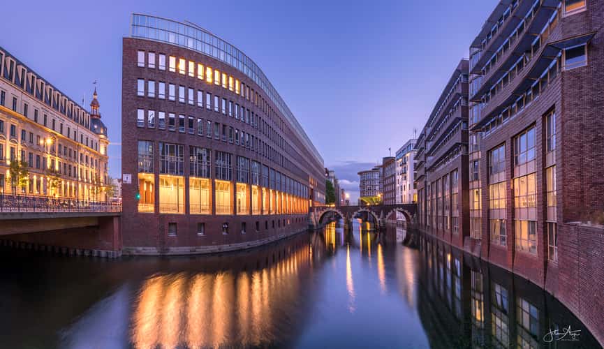 Ellentorsbrücke from Stadthausbrücke, Hamburg