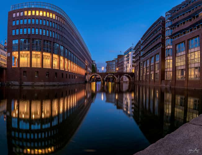 Ellentorsbrücke from Stadthausbrücke, Hamburg