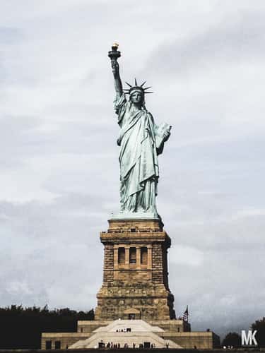 Statue of Liberty from water, New York City