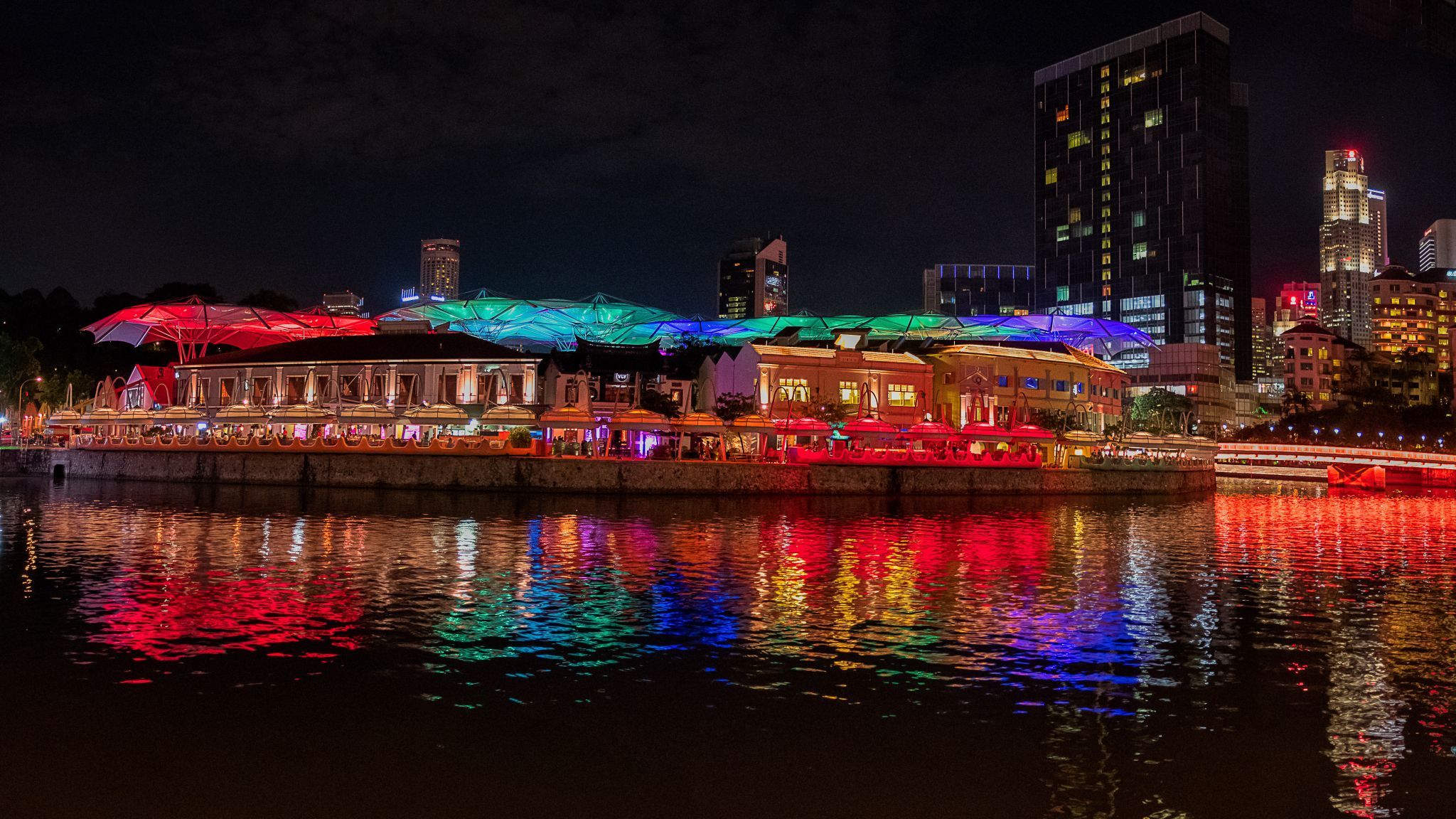 Sunset at Clarke Quay, Singapore, Singapore