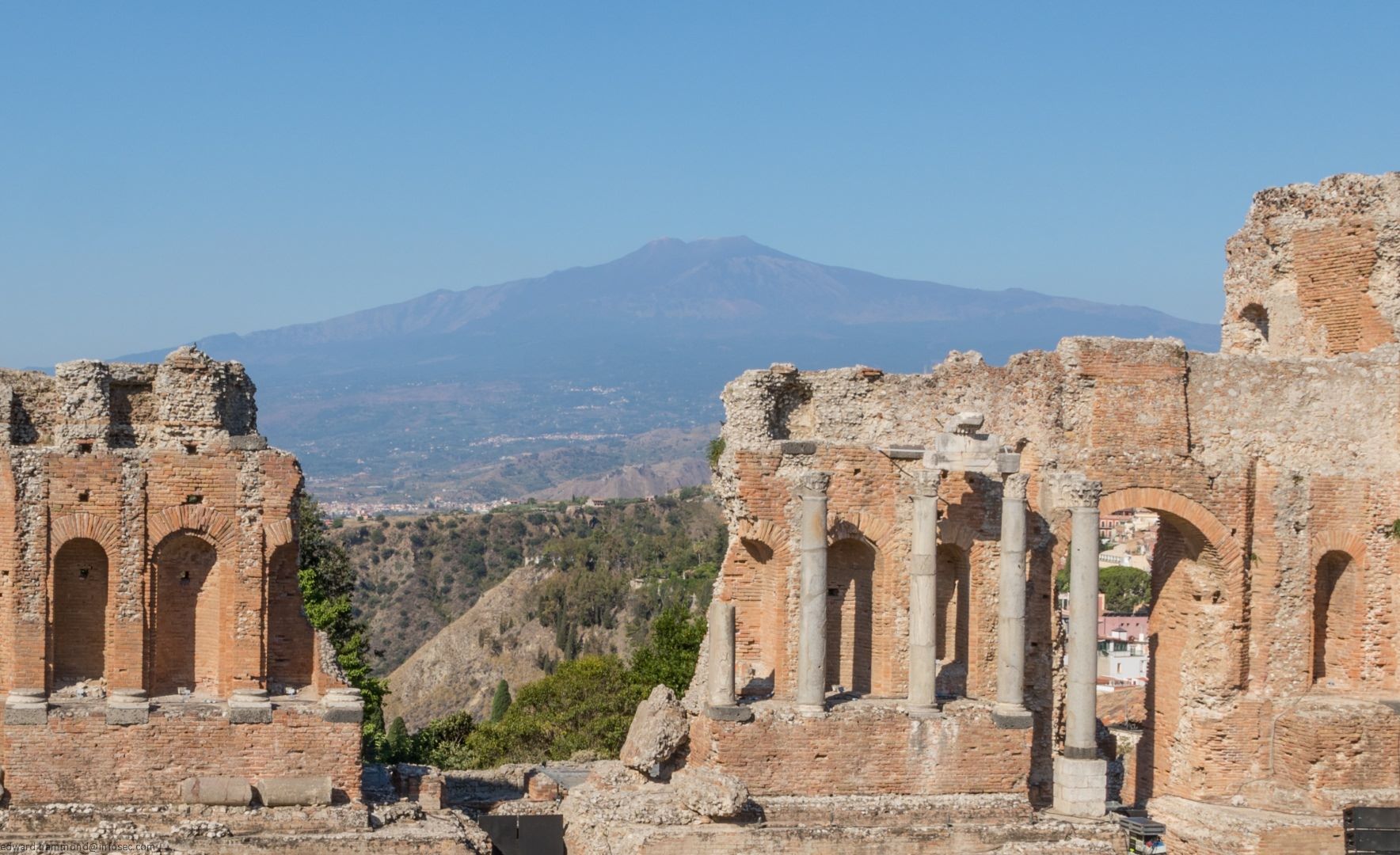 The ancient theatre of Taormina, Italy