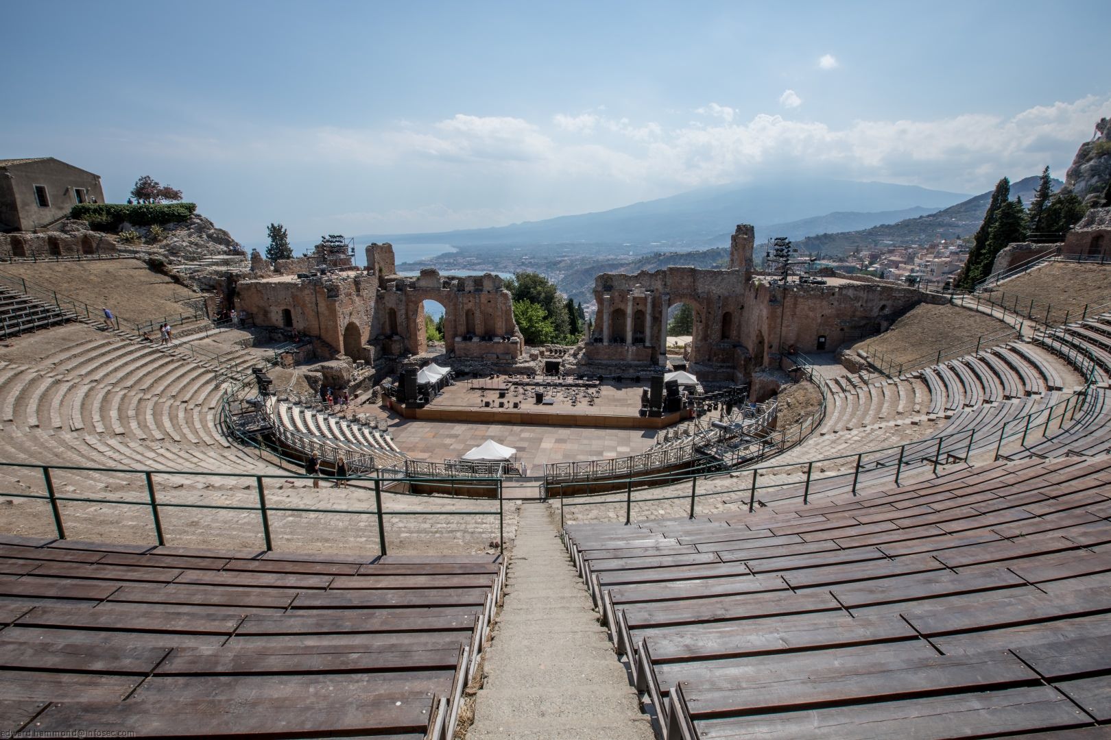 The ancient theatre of Taormina, Italy