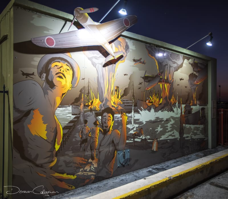 The Bombing of Darwin Mural, Australia