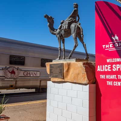 The Ghan Train trip Alice Springs NT, Australia