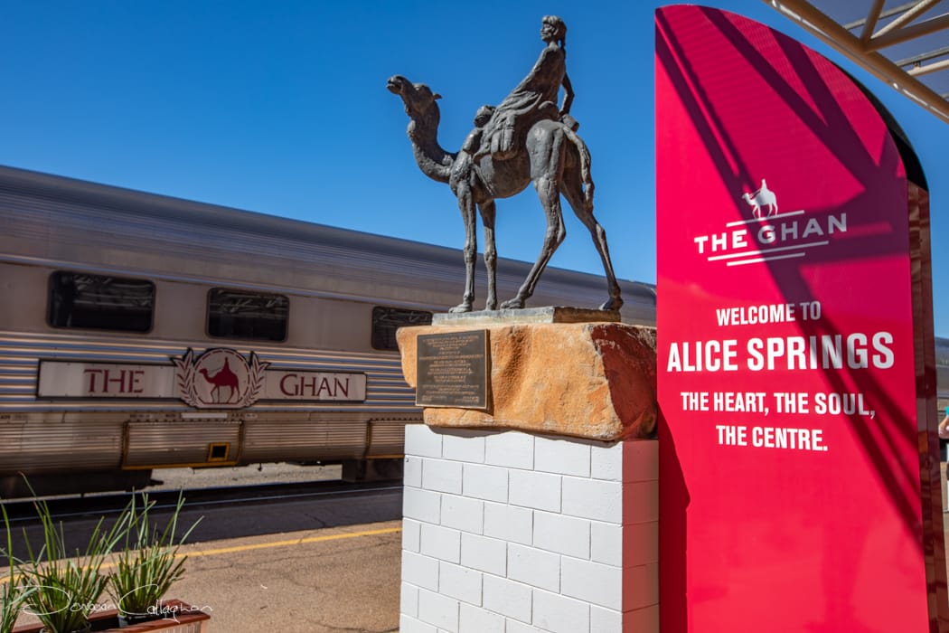 The Ghan Train trip Alice Springs NT, Australia