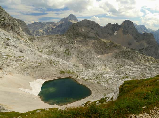 The upper lake, Zgornje Kriško jezero