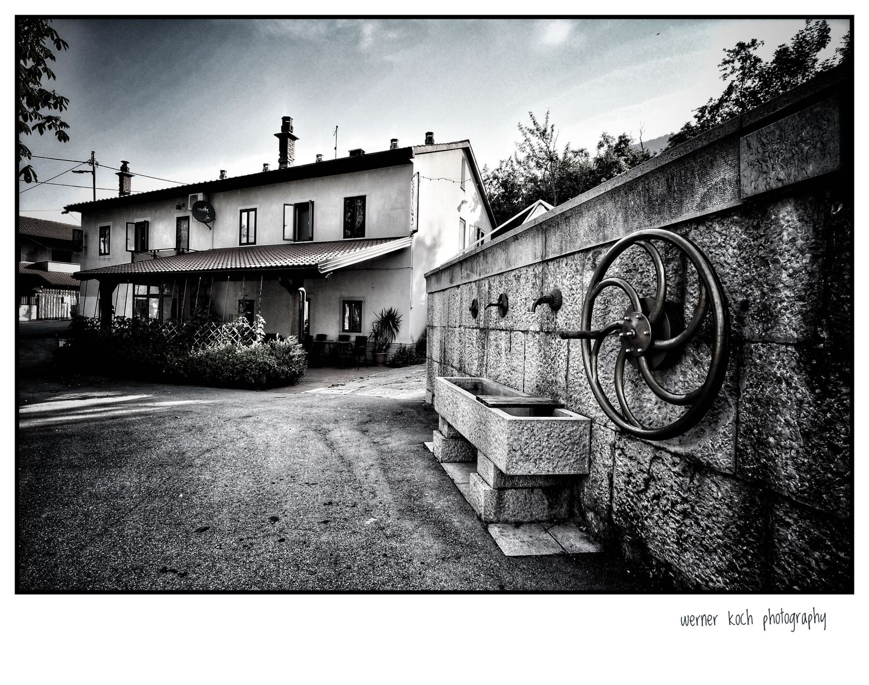 Typical old village in South Slovenia, Slovenia