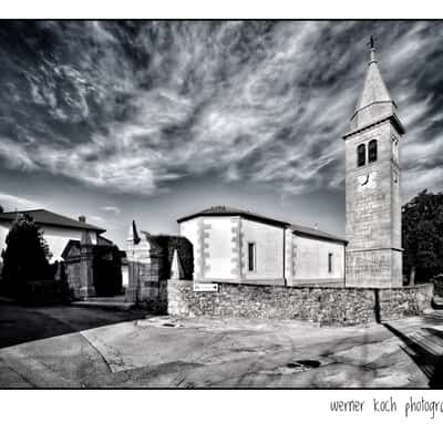 Typical old village in South Slovenia, Slovenia