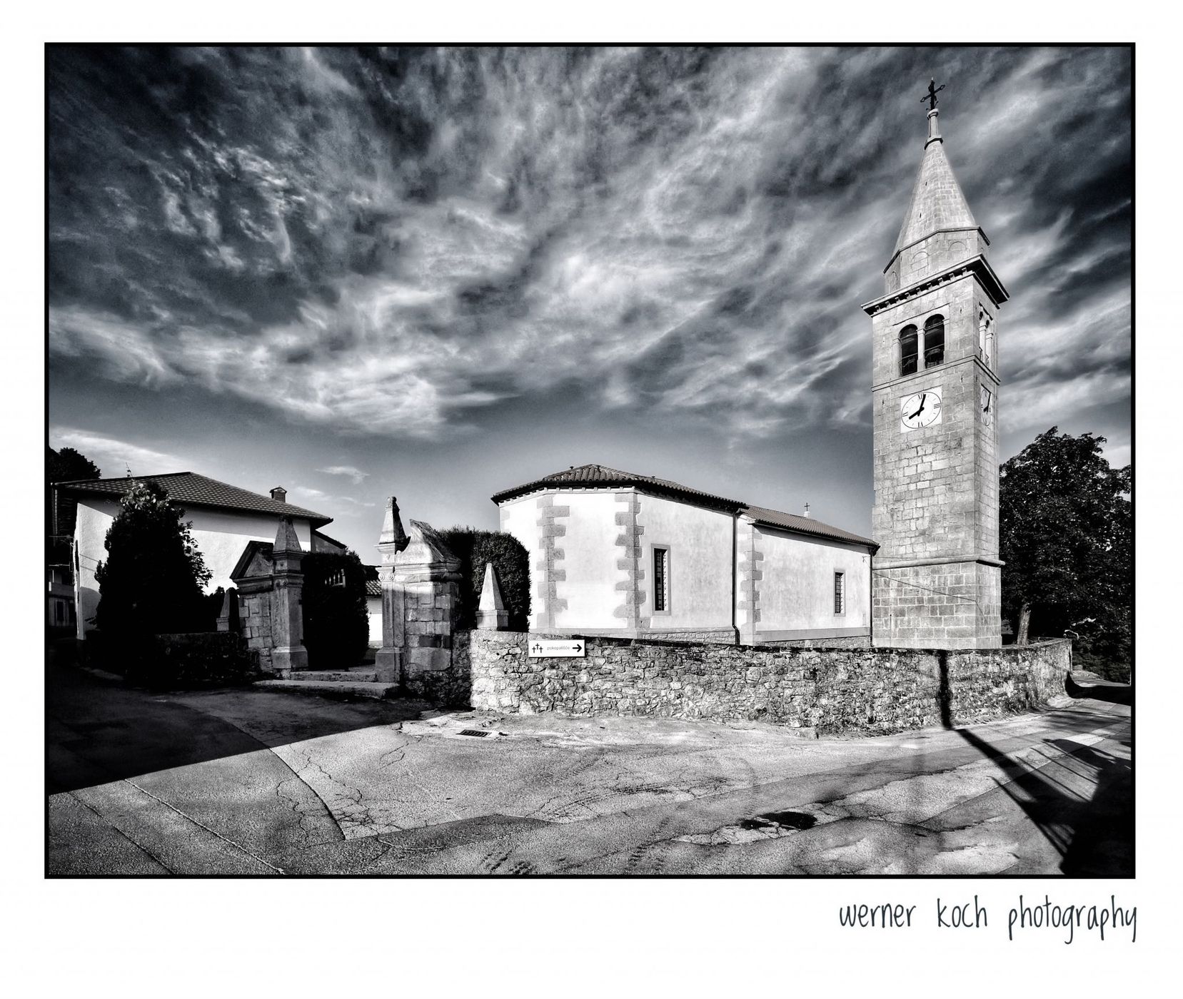 Typical old village in South Slovenia, Slovenia