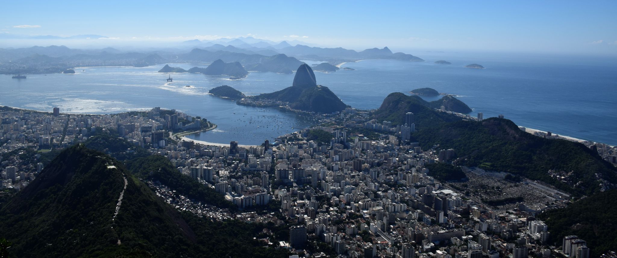 View of the City from Cristo Redentor, Brazil