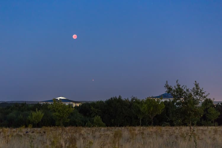 Westfalenstadion with Full Moon