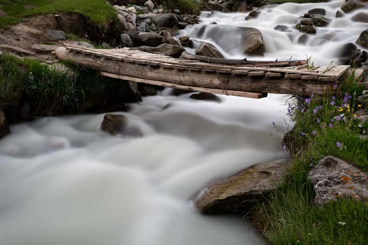 Wildbach in Temir Kanat