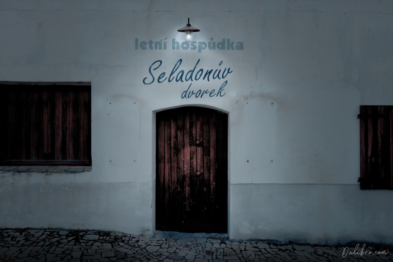 Backyard of Seladon's pub in Nové Město nad Metují, Czech Republic