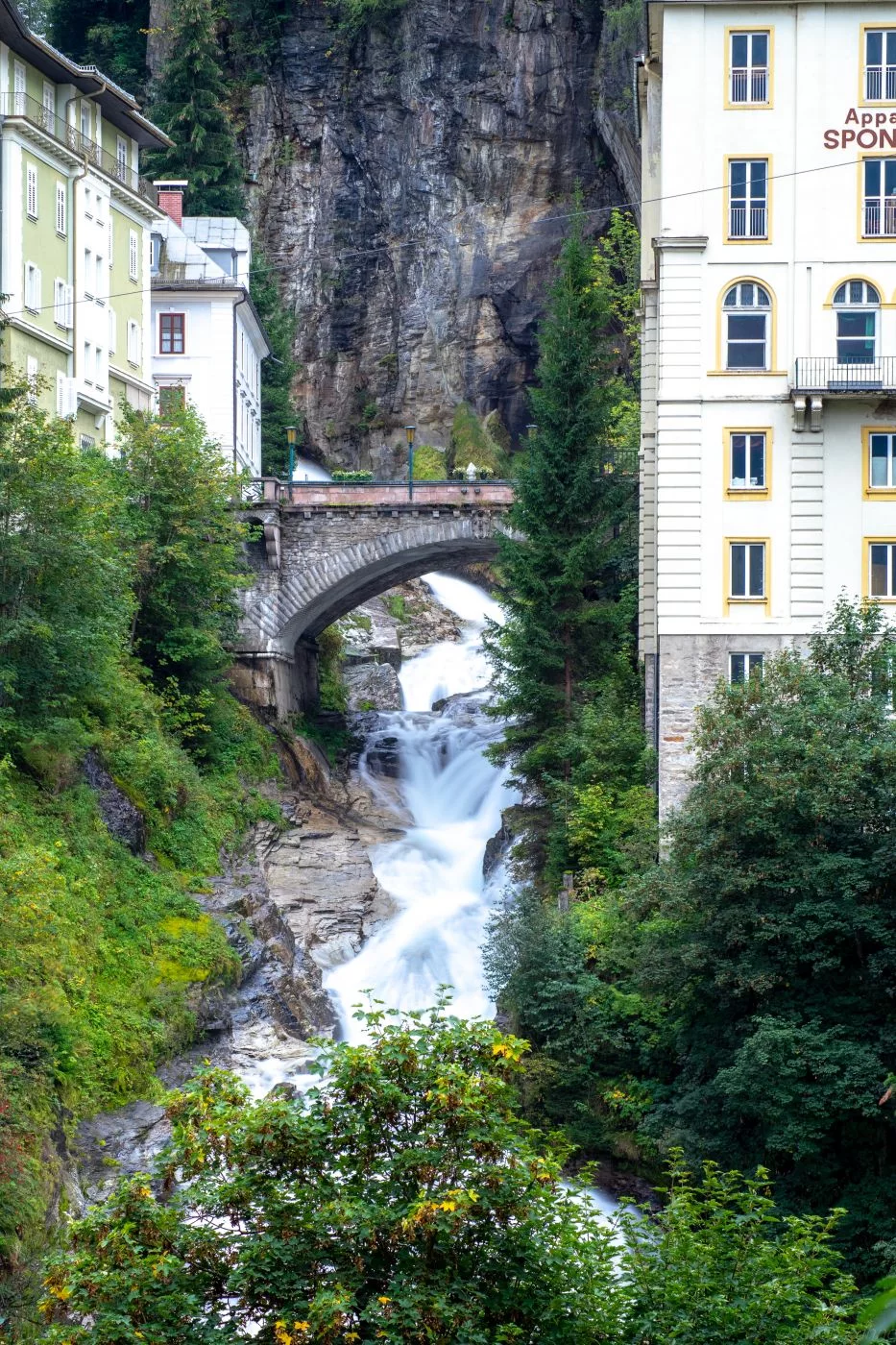 Bad Gastein Waterfall opposite side, Austria