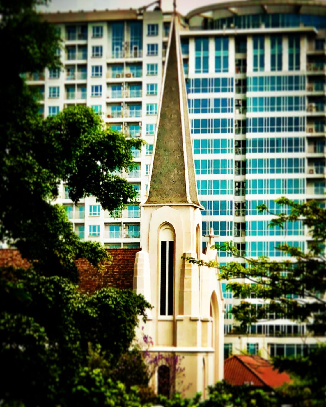 Balai Kota Bandung and surrounding area, Indonesia