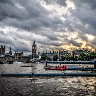 Big Ben from far away, London, United Kingdom