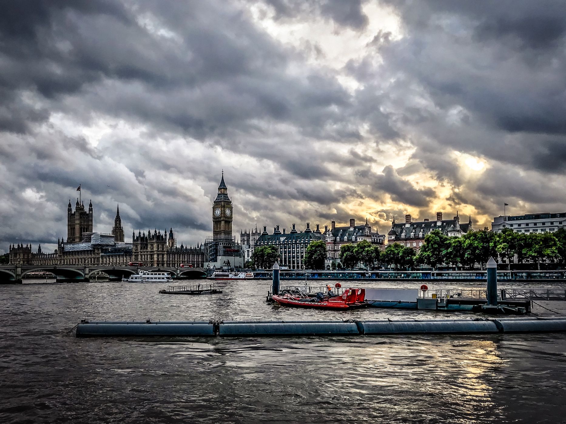Big Ben from far away, London, United Kingdom